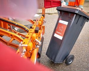 Biotonne bei der Leerung