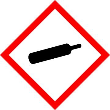 Gefahrensymbol Gas unter Druck 
