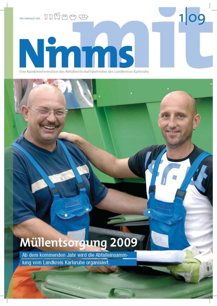 Kundenzeitschrift „Nimm's mit“ 2009/1