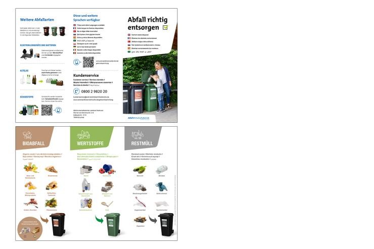 Ansicht der Trennhilfe als Faltblatt