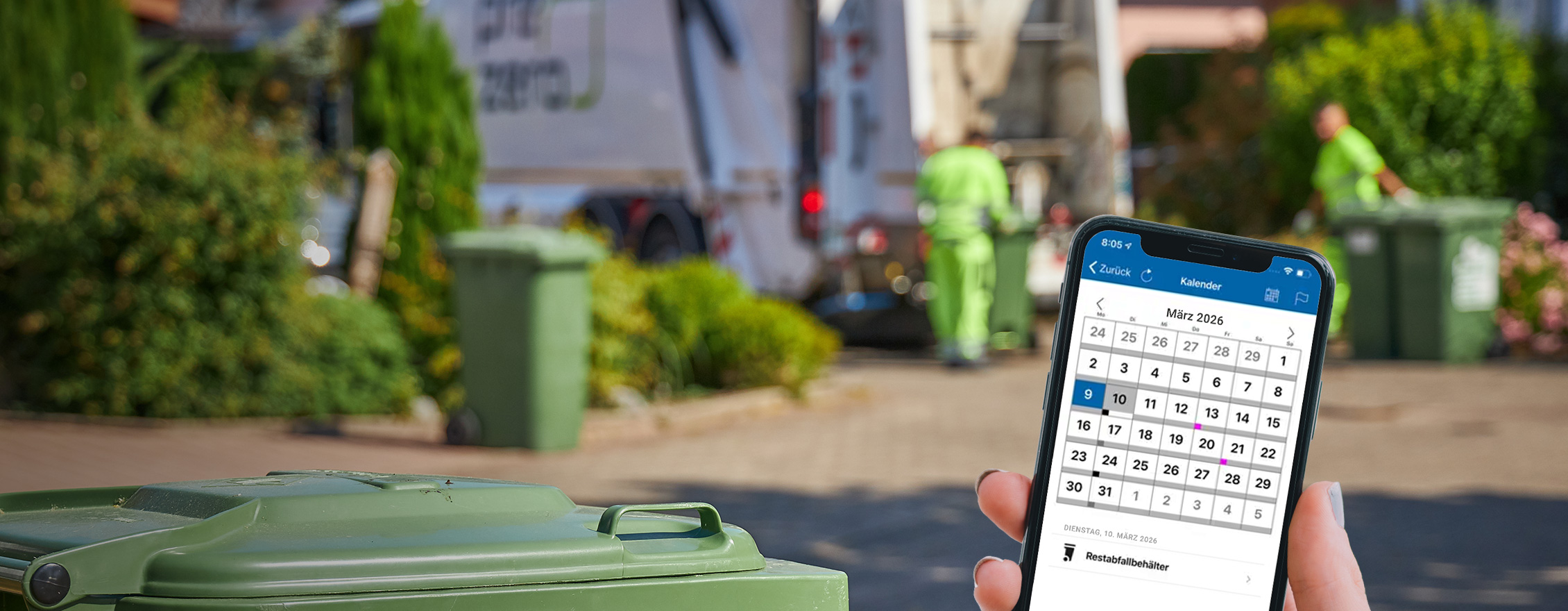 Ein Handy mit einem Kalender