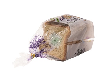 verschimmeltes Brot mit Mülltüte